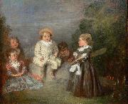 Jean antoine Watteau Happy Age. Golden Age oil painting artist